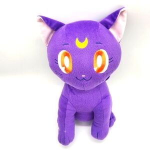 Sailor Moon Luna Cat Kitty Plush 15" Purple Stuffed Animal